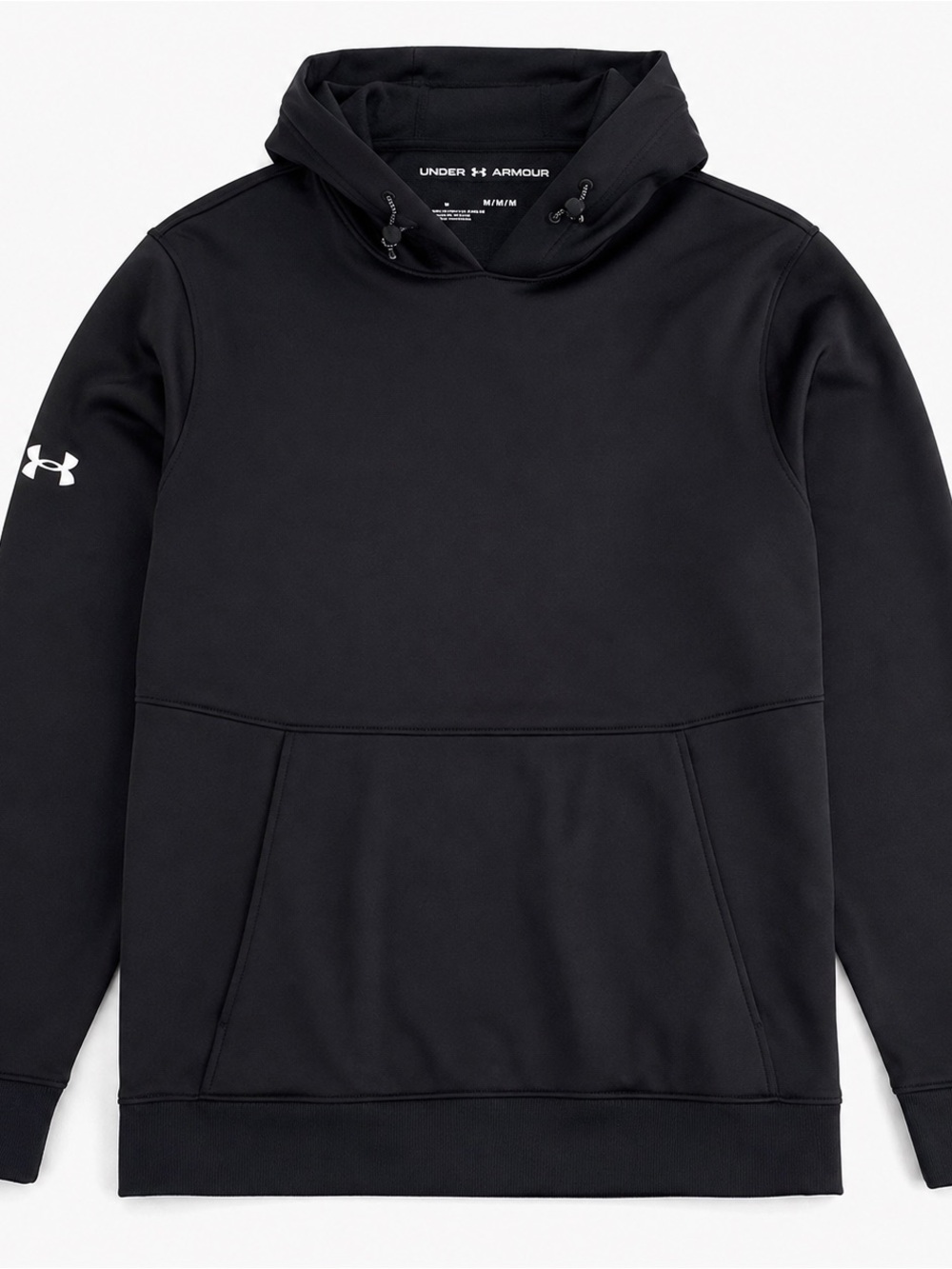 Under Armour Men’s Black Loose Fit Pullover Hoodie Size M